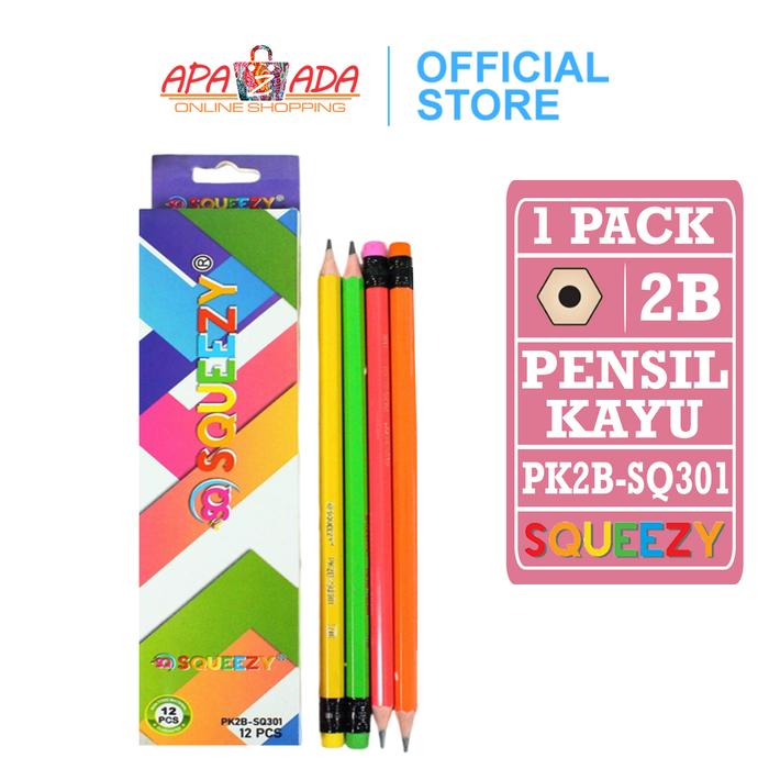 Gambar Apazada - Pensil 2B Body Warna Warni Isi 12 Pcs / Pencil Squeezy Rainbow / Pensil Kayu Murah / Pensil Fancy PK2B-SQ301 Computer Stationery - - dari Apazada Homeneeds undefined Tokopedia