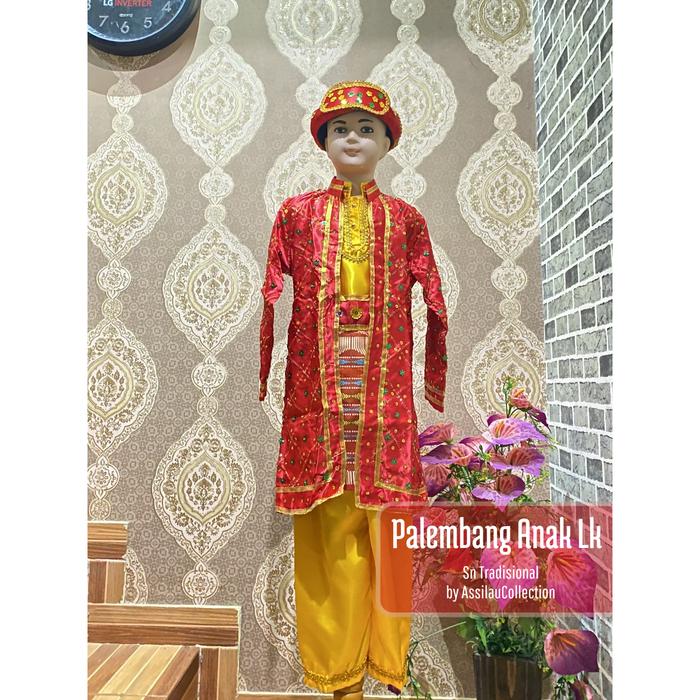 Gambar Baju Adat Sumatra Selatan/Palembang Anak Satuan ( Laki/Perempuan ) - Laki-laki, 3 dari Sn Tradisional undefined Tokopedia