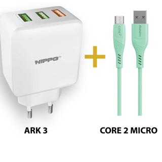 Gambar Hippo Adaptor ARK 3 30W Quick Fast Charging 3.0 Travel Adapter Kepala Casan Colokan Charger Rumah type C QC 3 Port Output USB A USB C - ARK3+Core2micro dari Hippo Official Indonesia undefined Tokopedia