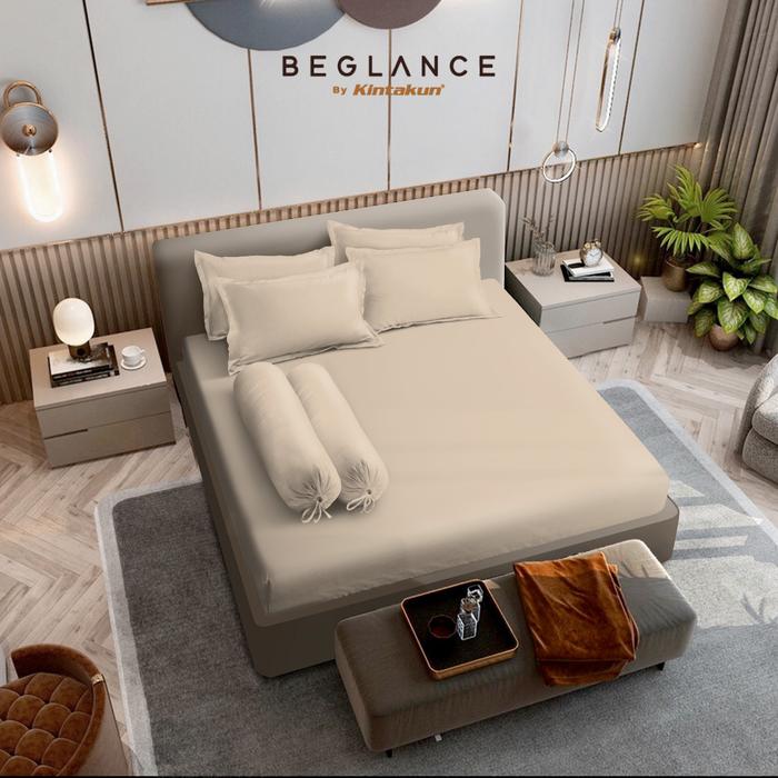 Gambar BEGLANCE Tencel Lyocell Sprei satu set Fitted 200 x 200 NEW MOTIF Super Soft Premium Tinggi 40 cm Multivarian Sarung Bantal Guling - Bone, 200 x 200 dari Kamar Rumahku undefined Tokopedia
