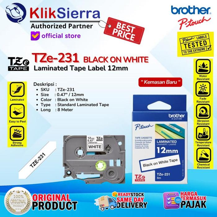 E1 R10 Label Example Promo Printer Label BROTHER PTouch PT-E110 | PTE110 Handheld Portable ...