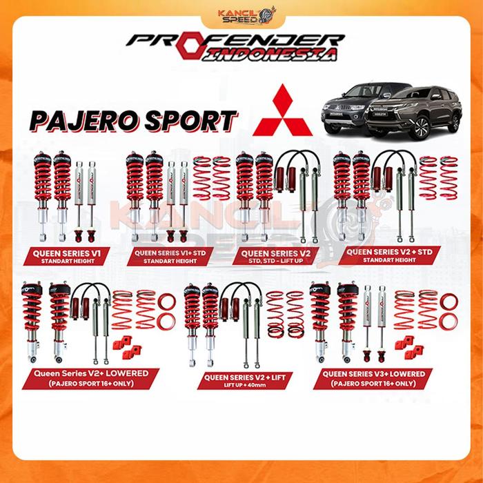 Gambar Shock Coilover Profender Queen Series Pajero Sport Shockbreaker Shockabsorber - V2 dari kancilspeedz undefined Tokopedia