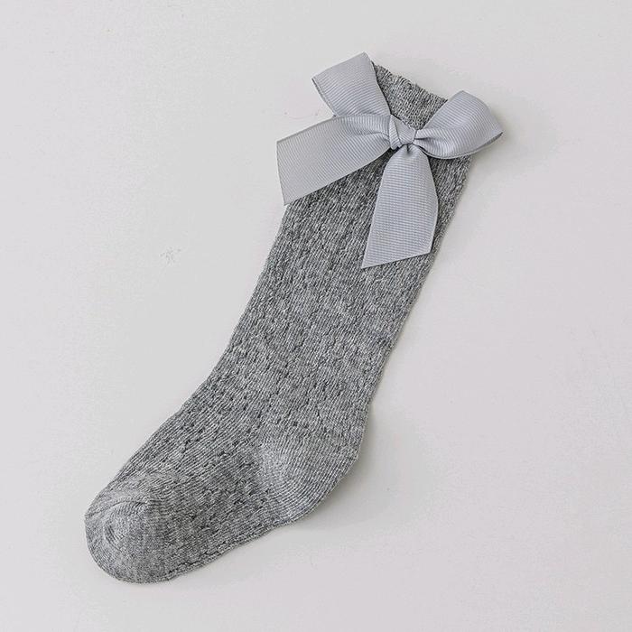 Gambar kaos kaki pita bayi cantik panjang - grey dari Omar.kidshop undefined Tokopedia