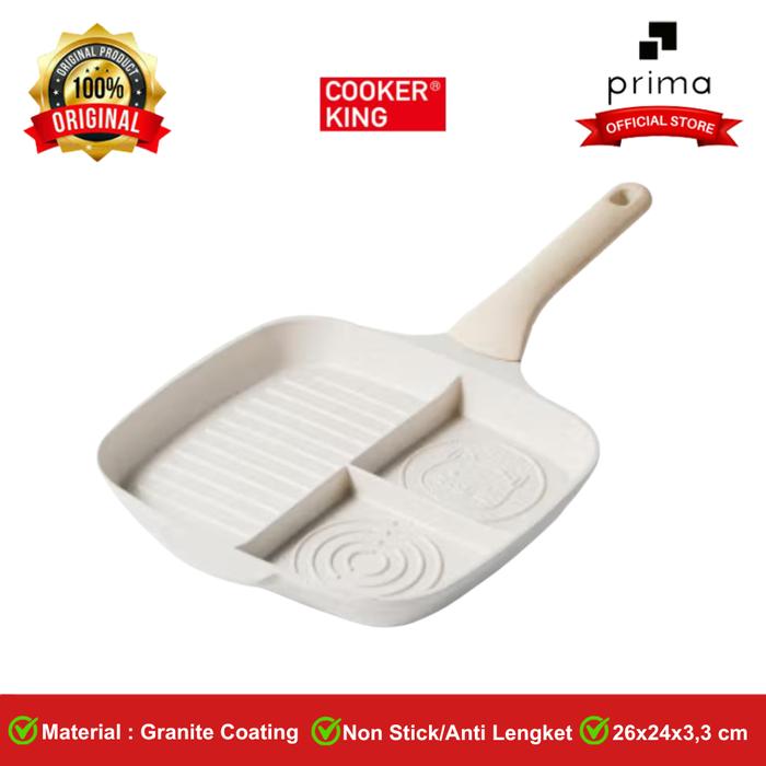 Gambar Panci Anti Lengket Non Stick | Grill Pan 3 In 1 - Cooker King dari PrimaSaranaAbadi undefined Tokopedia