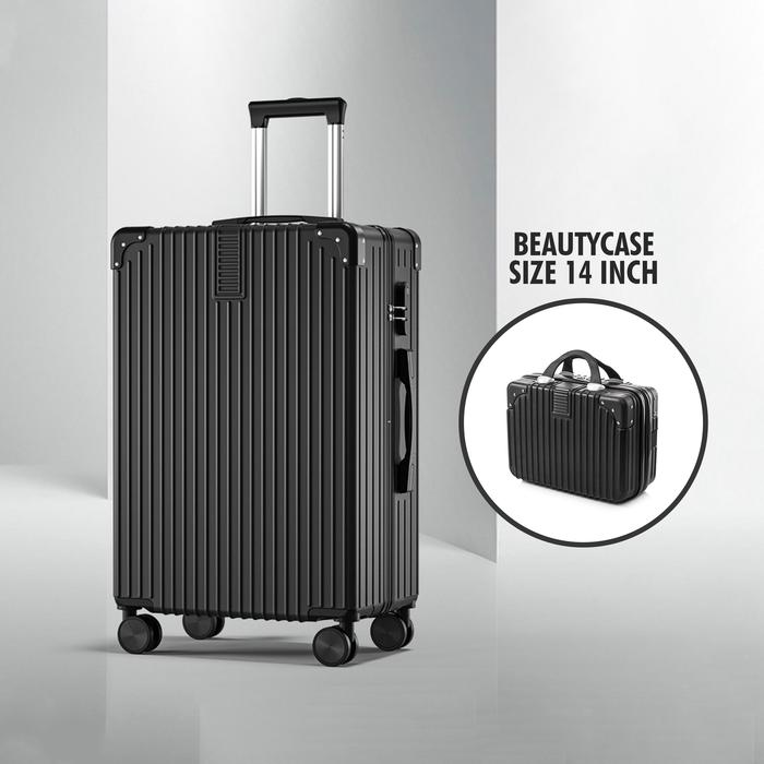 Gambar Roaming Koper Size Kabin & Bagasi 20-24 Inch - L055 - Black, 24 inci dari Roaming Koper undefined Tokopedia