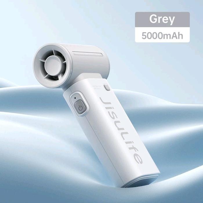 Gambar JisuLife Life9 Handheld Fan Kipas Angin Genggam Mini Portable TURBO 5-Speed 5000mAh USB C HandFan - GREY dari Queen-id undefined Tokopedia