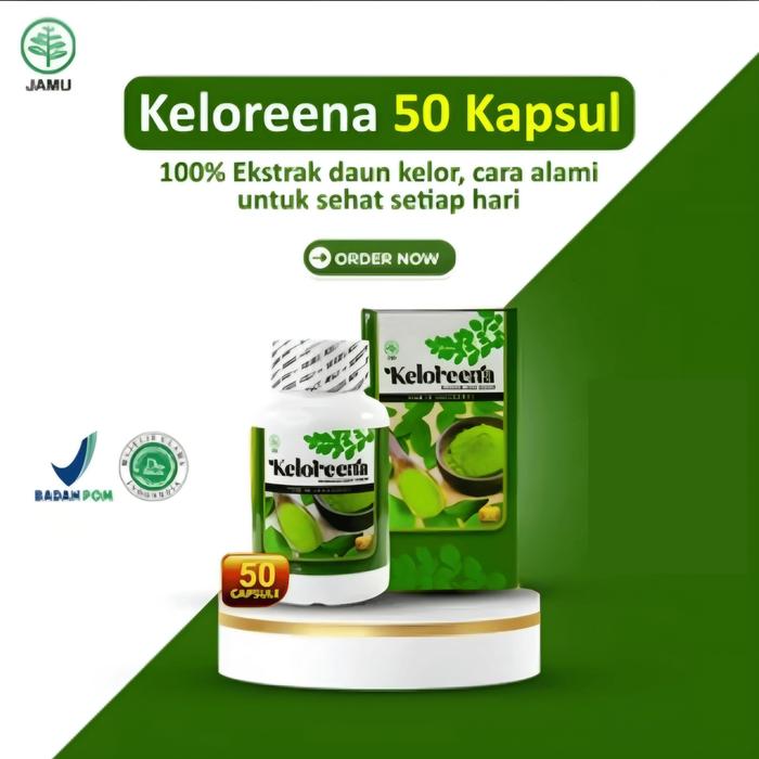 Gambar Keloreena Kapsul Ekstrak Daun Kelor Moringa Oleifera Original Resmi BPOM & Halal - 50 kapsul  dari Herbuna undefined Tokopedia