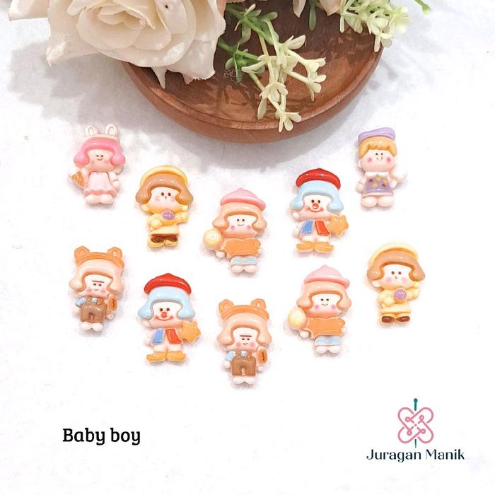 Gambar 10pcs RESIN CLAY MOTIF LUCU - RESIN CLAY FLATBACK BANYAK KARAKTER GLOSSY - Baby Boy, 10pcs dari JURAGAN MANIK_NEW undefined Tokopedia