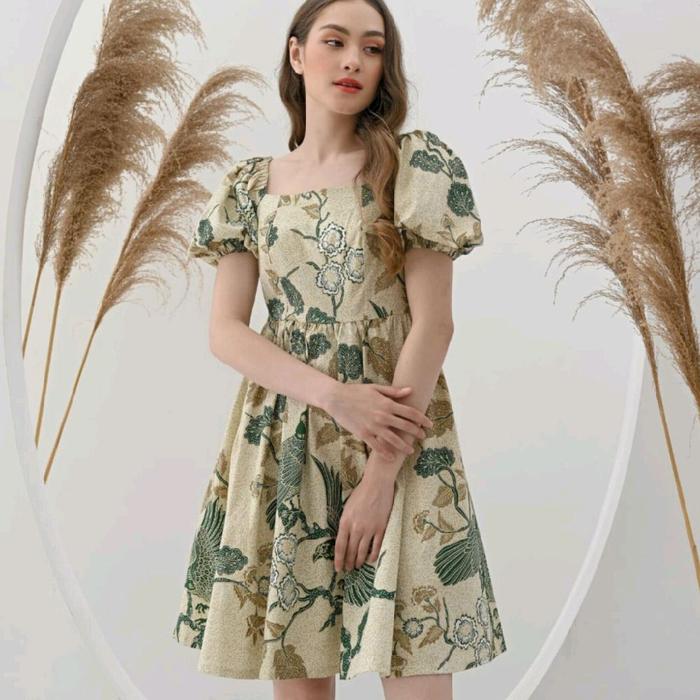 Gambar 306 Dress model sabrina - Batik modern wanita - IJO, JUMBO dari Jo-batik fashion undefined Tokopedia