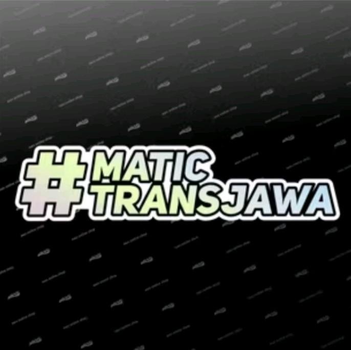 Gambar Sticker MATIC TRANSJAWA Cutting - Hologram, 10cm dari AWS Online Shop undefined Tokopedia