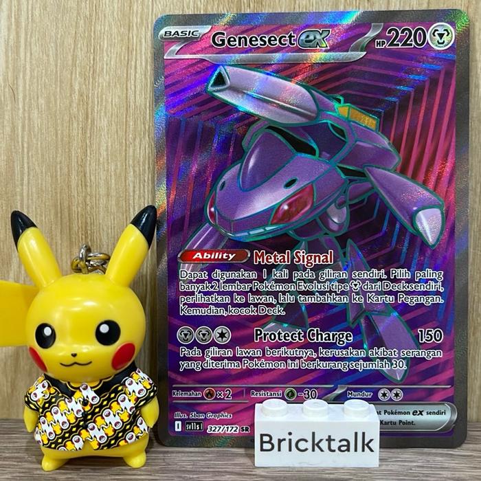 Gambar Genesect ex SR 327/172 sv11s Kartu Pokemon TCG Trading Card Game Hitam dan Putih Indonesia Original dari bricktalk undefined Tokopedia