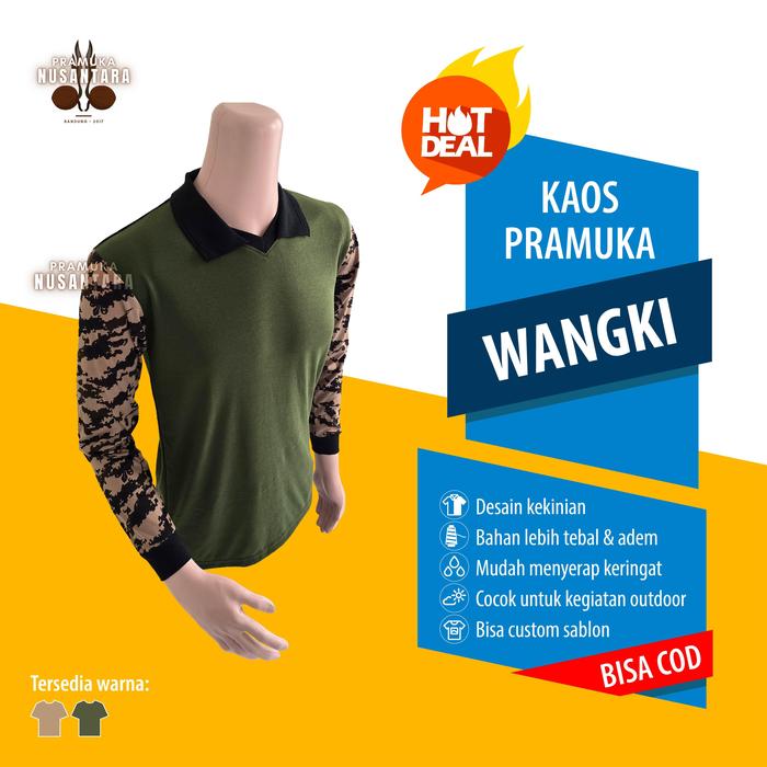 Gambar Baju kaos Lapangan Pramuka Pembina Pria & Wanita - Wangki Hijau - M dari Pramuka Nusantara_NEW undefined Tokopedia