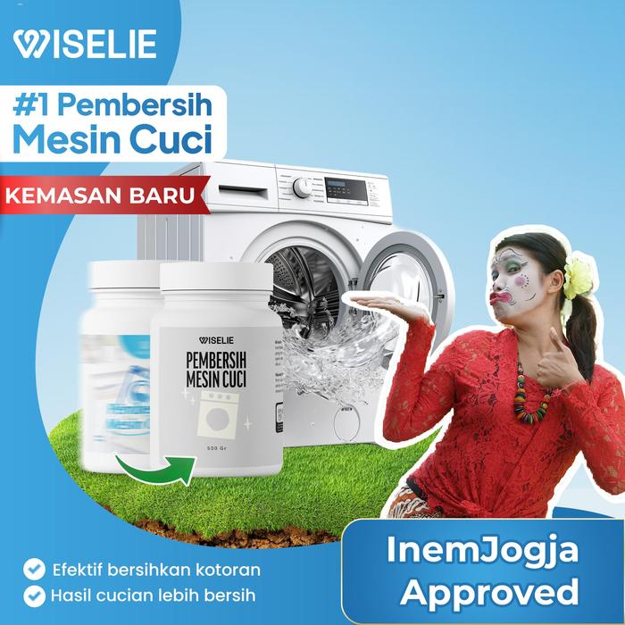 Gambar 10.10 SUPER BIG SALE Wiselie Pembersih kerak Mesin Cuci Ampuh Dijamin Bersih 100% 500g Clean menjaga umur mesin cuci Pembersih Mesin aman untuk Kain - PEMBERSIH MESIN CUCI 500GR dari Wiselie Indonesia undefined Tokopedia