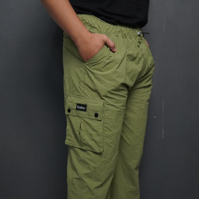 Gambar CREDIFOX Celana Gunung Cargo Long Pants String  - Celana Cargo Panjang Pria Wanita - Celana Cargo Outdoor - SAGE GREEN, XL (75Kg-80Kg) dari Credifox 0fficial store undefined Tokopedia