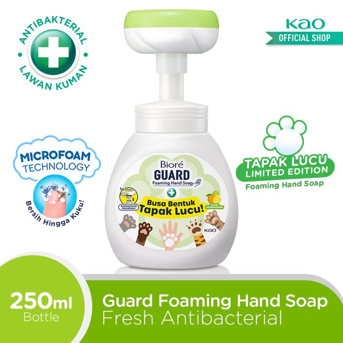 Gambar Biore Guard Foam Fresh Antibacterial Tapak Lucu 250ml Pump - Sabun Cuci Tangan dari KAO Indonesia undefined Tokopedia