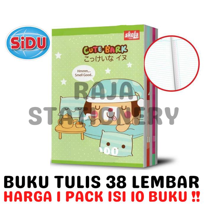 Gambar BUKU TULIS 38 LEMBAR GARIS SKOLA BY SiDU NOTEBOOK A5 SINAR DUNIA BUKU TULIS ANAK [10PCS] dari Raja Stationery undefined Tokopedia