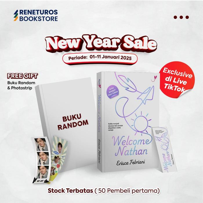 Gambar Reneluv - Novel Welcome Nathan karya Erisca Febriani - Welcome Nathan + Free Novel + Photostrip dari Rene Turos Bookstore undefined Tokopedia