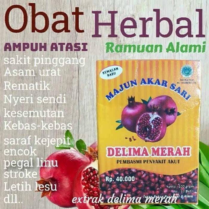 Gambar MAJUN AKAR SARI DELIMA MERAH HERBAL UNTUK NYERI SENDI obat asam urat dari OWNER MAJUN AKAR SARI2 undefined Tokopedia