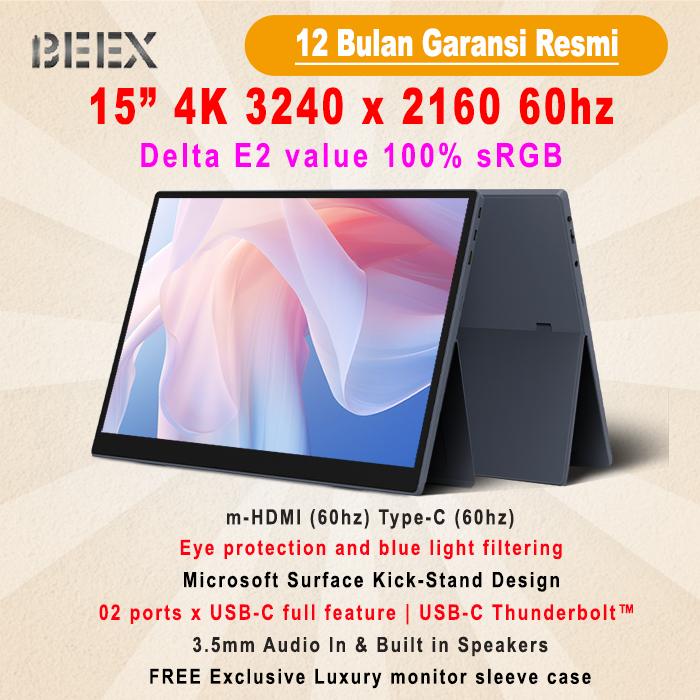Jual Portable Monitor BeeX 4K 15