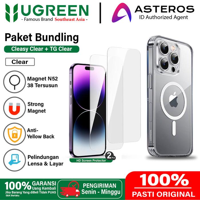 Gambar UGREEN Case Magsafe iPhone 16 15 Pro Max Series Soft Hard Case Shockproof - Bundling Clear, iPhone 15 Pro dari Ugreen Serpong undefined Tokopedia