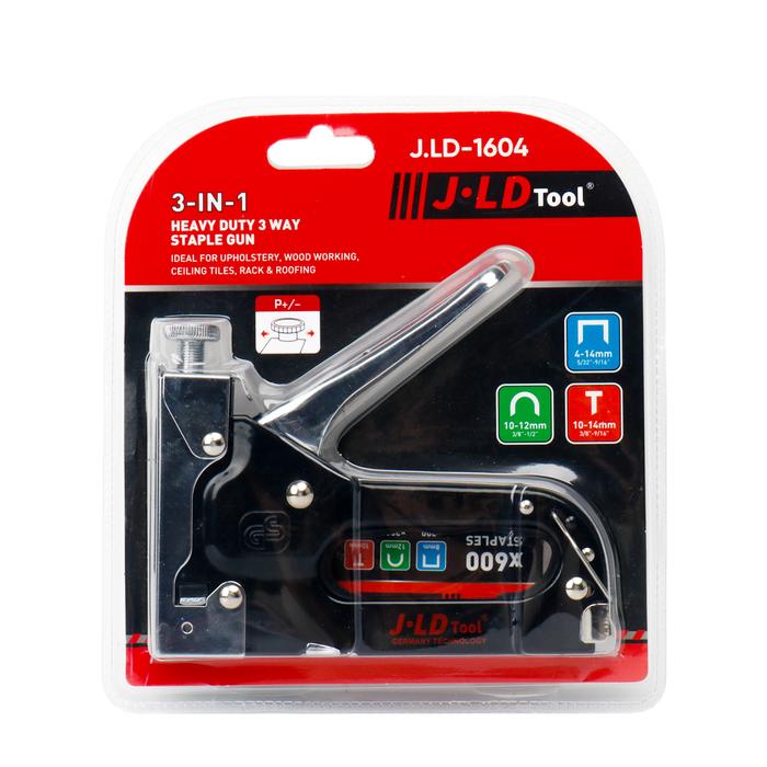 Gambar JLD Staples Tembak 3 in 1 steples tembak kayu karpet banner Stapler gun tacker - 600pcs mata - 600pcs mata dari JLD.Tools undefined Tokopedia