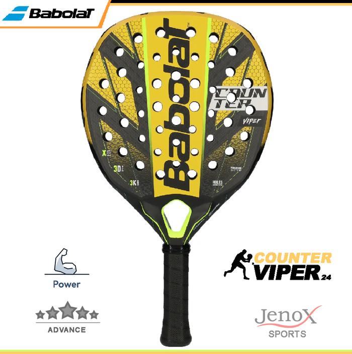 Gambar Raket Padel Babolat Counter Viper 3K 2024│ Padel Racquet BABOLAT Counter Viper 3K dari Jenox Sports undefined Tokopedia