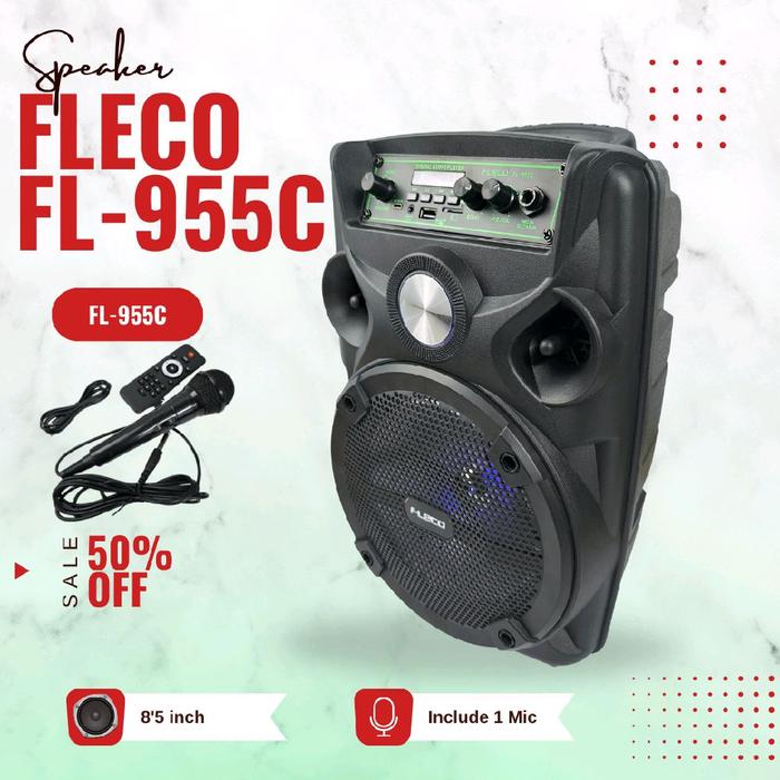 Speaker Fleco Super Bass Speaker Aktif Super Bass Komplit