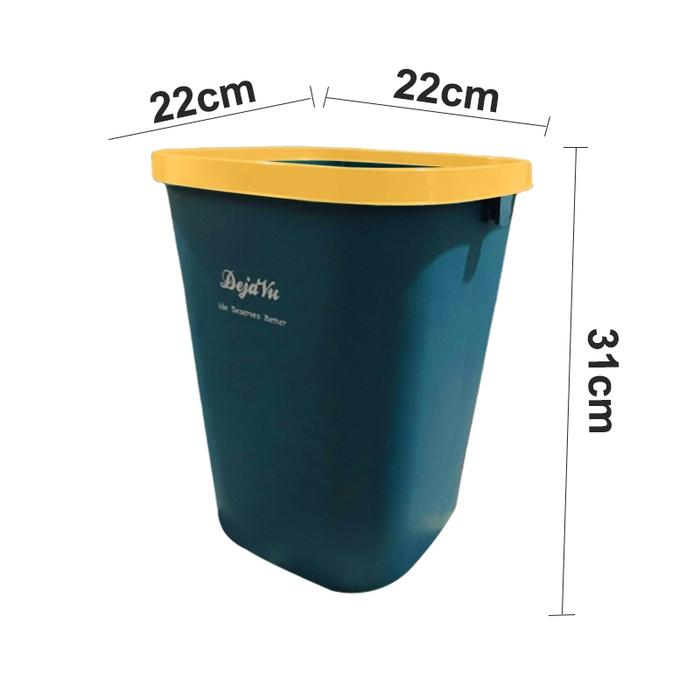 Gambar Greenland Tong Tempat Sampah Ruang Tamu Sampah Kotak Keranjang Sampah Dengan Tutup Kapasitas Multifungsi Tempat Sampah HSB161 - 161 Biru Tanpa Tutup dari Greenland.id undefined Tokopedia