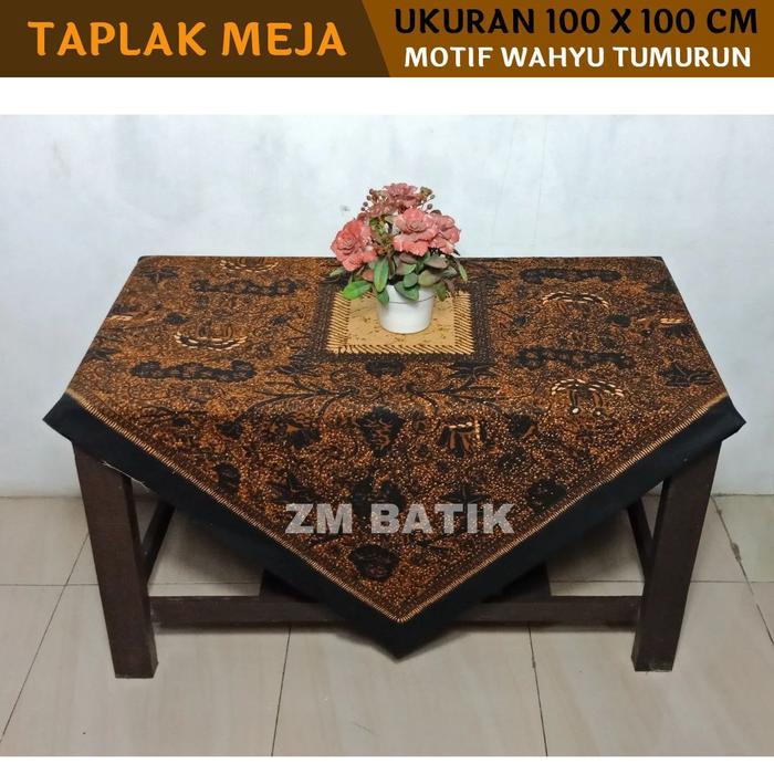 Gambar Taplak Meja Tamu Taplak Meja Guru Taplak Meja Batik Segi Empat Taplak Meja Batik Bahan Katun  Motif WAHYU TUMURUN Linen - WAHYU TUMURUN dari Almas Fashion undefined Tokopedia