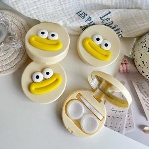 Gambar （COD）UYAAI 1 Set Contact lens Case with Tweezers Softlens Box with Mirror - yellow dari ANITA BERLIANA RAHMAN DFGDFRSFG undefined Tokopedia
