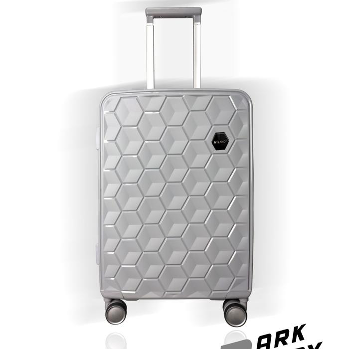 Gambar Koper Milano PP 18015 28 Inch TSA Expand Anti Theft Luggage Garansi - DARK GREY dari Polo Milano undefined Tokopedia