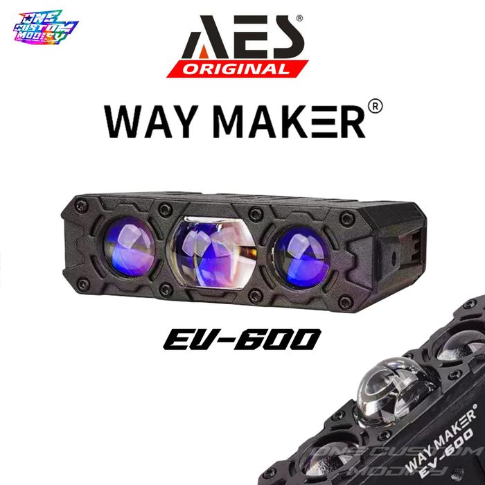 Gambar AES Biled Laser 3 Mata Way Maker EV 600 74 Watt Bluelens Lampu LED Putih Kuning One Custom modify dari One Custom Modify 2 undefined Tokopedia