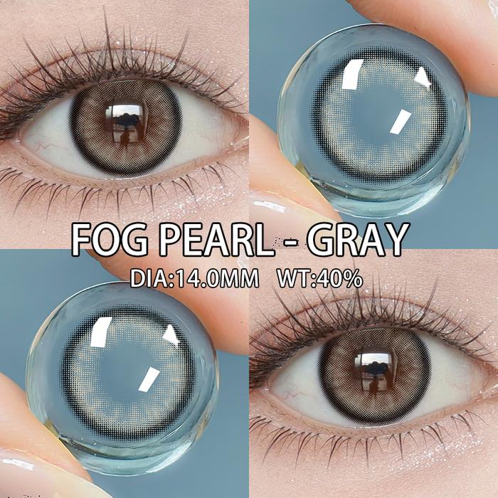 Gambar Mysticeyes Fog Pearl Color Contact Lenses Brown/Grey diameter kecil Lensa Kontak Warna 14.0mm 1 Pasang Translucent dan Hidrat 6 Bulan Penggunaan - Fog Pearl Grey, -2.00 dari Twinkle Softlens Shop undefined Tokopedia