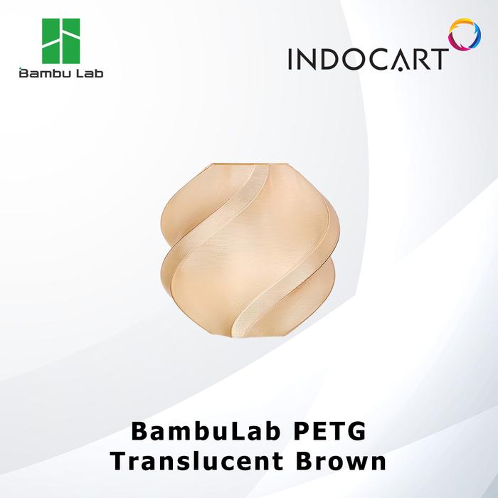 Translucent Brown Jual 3D Printer Filament Refill BambuLab PETG Translucent Excellent ...