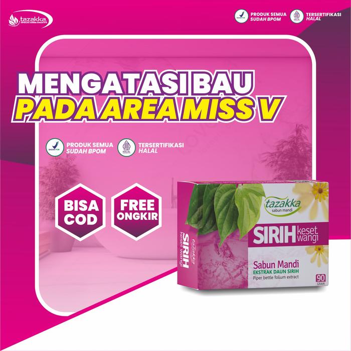 Gambar Sabun Sirih Keset Mengatasi Bau Pada Area Miss V Original Tazakka untuk Kewanitaan dari herbal original1 undefined Tokopedia