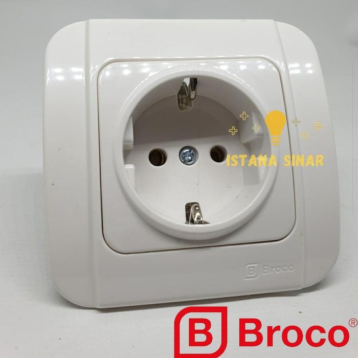Gambar Broco Galleo Saklar Single Sakelar Seri Stop Kontak IB Inbow Tanam SNI Putih New Gee Allegra Cream Single Double Switch Tunggal Ganda Double Socket Galeo saklar  hotel saklar  tempel - Stop Kontak dari Istana Sinar undefined Tokopedia