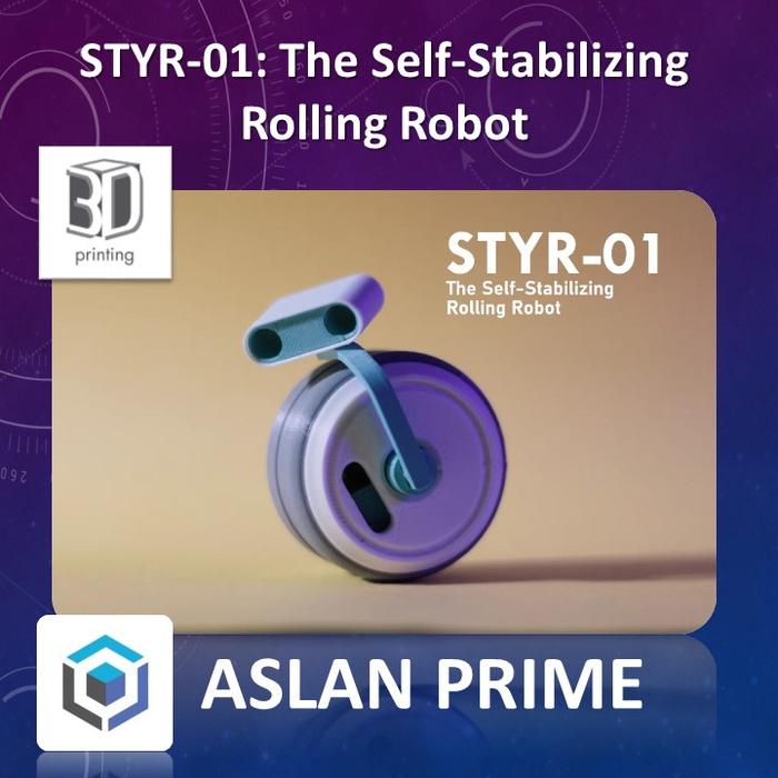 Gambar STYR-01 THE SELF STABILIZING ROLLING ROBOT 3D Print Mainan Toy Toys Hobi Hobby Hobbies Koleksi Collection Collections Gift Hadiah Anak Boys Girls Fun Play Playing Permainan Game Games Viral Printing Cetak Counterweight Stabil Robotika Robotics Mekanis - Black, Orange dari Aslan 3D Prime undefined Tokopedia