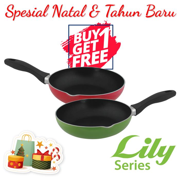 Gambar Beli 1 Gratis 1 Cookville Lily Wok 26 cm - Hijau dari Cookville.Official undefined Tokopedia