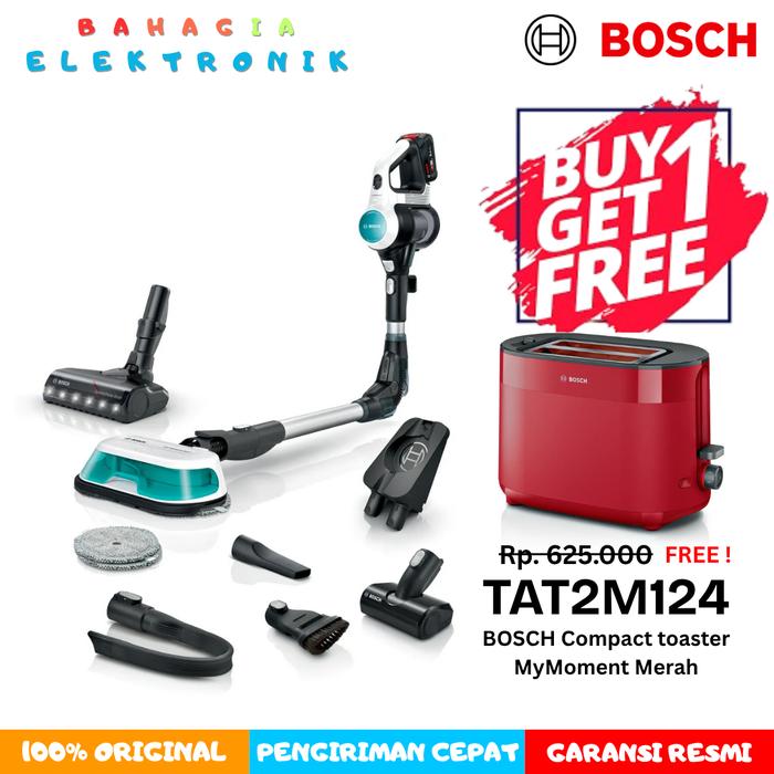 Gambar Bosch BCS71HYG3 Cordless 2-in-1 Vacuum Cleaner and Mop Unlimited 7 ProHygienic Aqua Wet & Dry - Kargo + Packing Kayu dari BAHAGIA ELEKTRONIK undefined Tokopedia