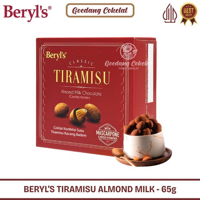 Gambar PREMIUM Beryl's Classic Tiramisu Almond Green Tea Milk White Chocolate 65g Beryls Coklat Cokelat Malaysia - T. Almond Milk 65g dari Manggala Storage undefined Tokopedia