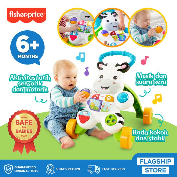 Jual Fisher Price Learn with Me Zebra Walker Mainan Belajar