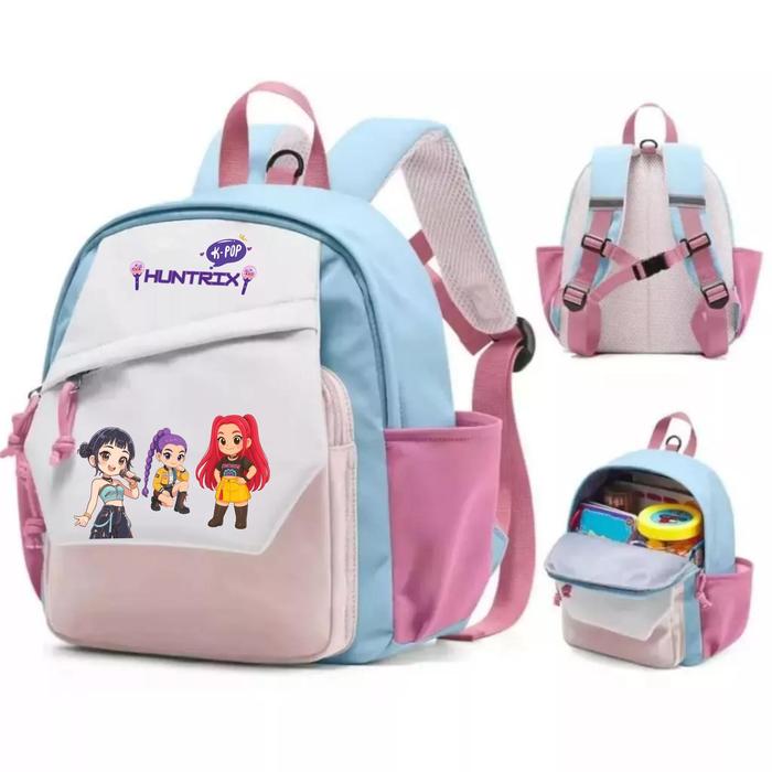 Gambar Catenzo - CUT 029 Tas Ransel Anak Perempuan Motif Kpop Demon Hunters Lucu Warna Pastel | Tas Sekolah TK PAUD Ringan Nyaman Dipakai, Ada Kantong Botol Minum, Pilihan Ibu untuk Anak Aktif - KPOP HUNTERS, PINK dari Catenzo Shop Kab. Bandung Tokopedia