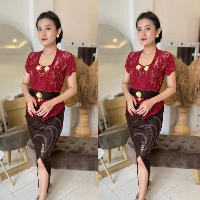 Gambar Kebaya Sofia Pendek Tumpuk Kebaya Bali Brokat Stretch Lengan Pendek Model Lilit Atasan Tradisional Kebaya Brukat Melar Strait Gadis Remaja Dewasa Baju Adat Kebaya Kartini Wanita Guru Sekolah Smp Sma Acara Kelulusan Sekolah Graduation Pesta Kondangan - Marun atasan saja, S dari Quarted Online Store undefined Tokopedia
