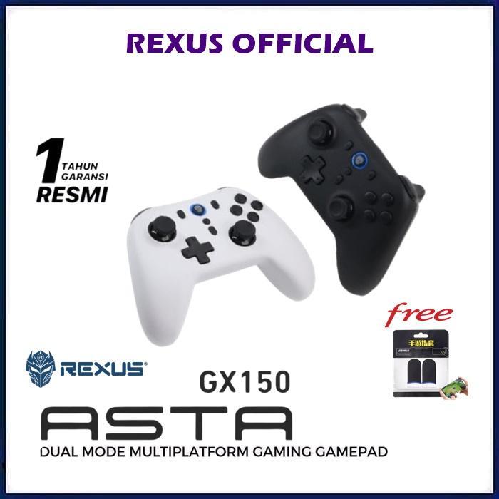 Gambar Rexus Asta GX150 Gaming Joystick Gamepad Controller With Hall Effect Dual Mode Wireless GX-150 - White. dari ORIGINAL IT SHOP undefined Tokopedia