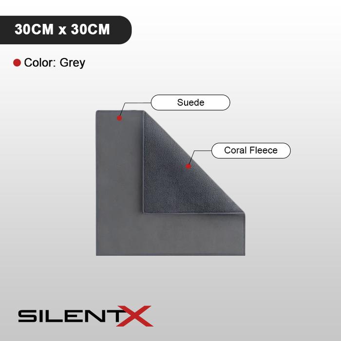 Gambar KAIN LAP DUA 2 SISI CORAL FLEECE SUEDE SILENTX DOUBLE SIDE TOWEL CAR WASHING CUCI MOBIL MOBOTL DETAILING HP HANDPHONE TAB TABLET LAPTOP TV PERABOTAN DAPUR KAMERA KACA MEJA - 30x30 dari Himwebstore Official undefined Tokopedia