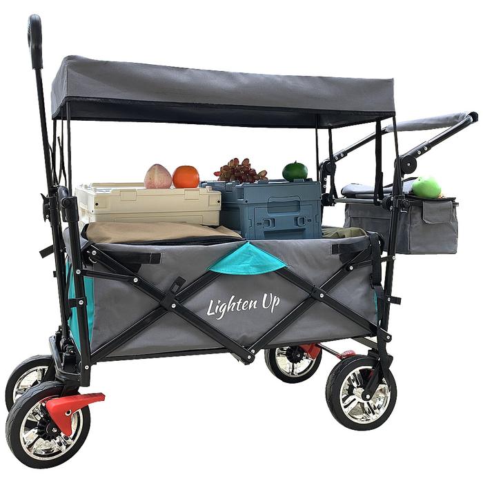 Gambar Wagon Cart Outdoor Camping Utility Garden Trolley 트롤리 Buggy Shopping dari Jamains undefined Tokopedia