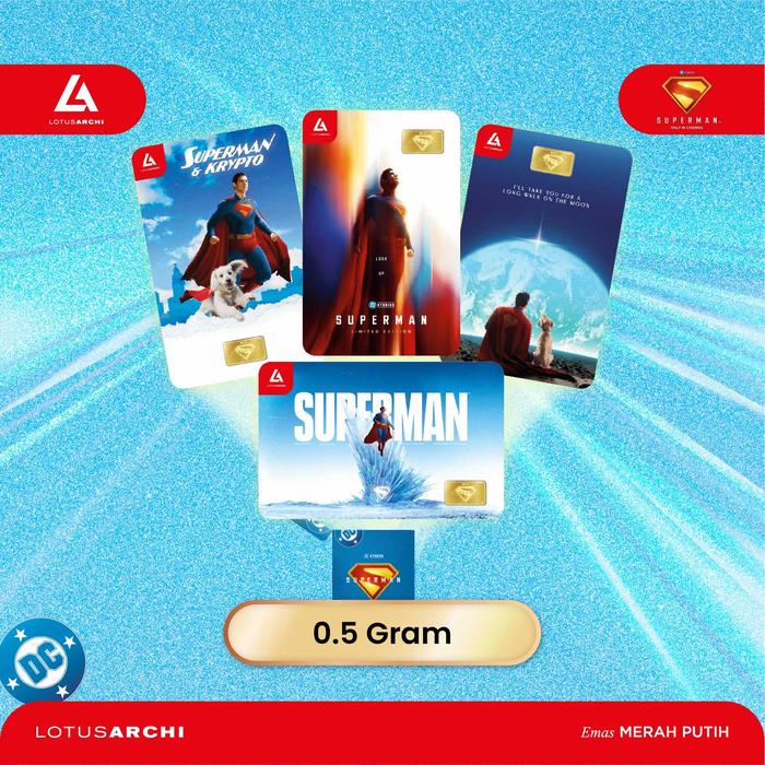 Gambar Lotus Archi Superman Gold Bar Blind Box – Superman Movie Edition dari Lotus Archi Gold undefined Tokopedia