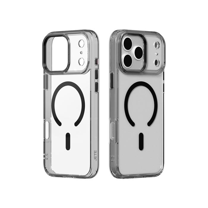 Gambar Case For iPhone 17 Air Pro Max JETE CLEAR EDGE Slim Magnetic Transparant Anti Crack Shock Casing with Camera Cover - Black, iPhone 17 Pro Max dari JETE Indonesia undefined Tokopedia