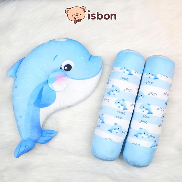 Gambar ISTANA BONEKA Bantal Guling Bayi Peyang Bolster Motif Hewan Lucu Aman Non Alergi Cocok Untuk Kado Dan Hampers Bayi Premium - 1 Set Paus Adolf dari BONEKA. Kab. Malang Tokopedia