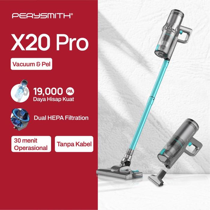 Gambar PerySmith X20 Pro Cordless Vacuum Cleaner Home Vakum Penyedot Debu Wireless Handheld Vacum Portable dari Multi Product Official Store undefined Tokopedia